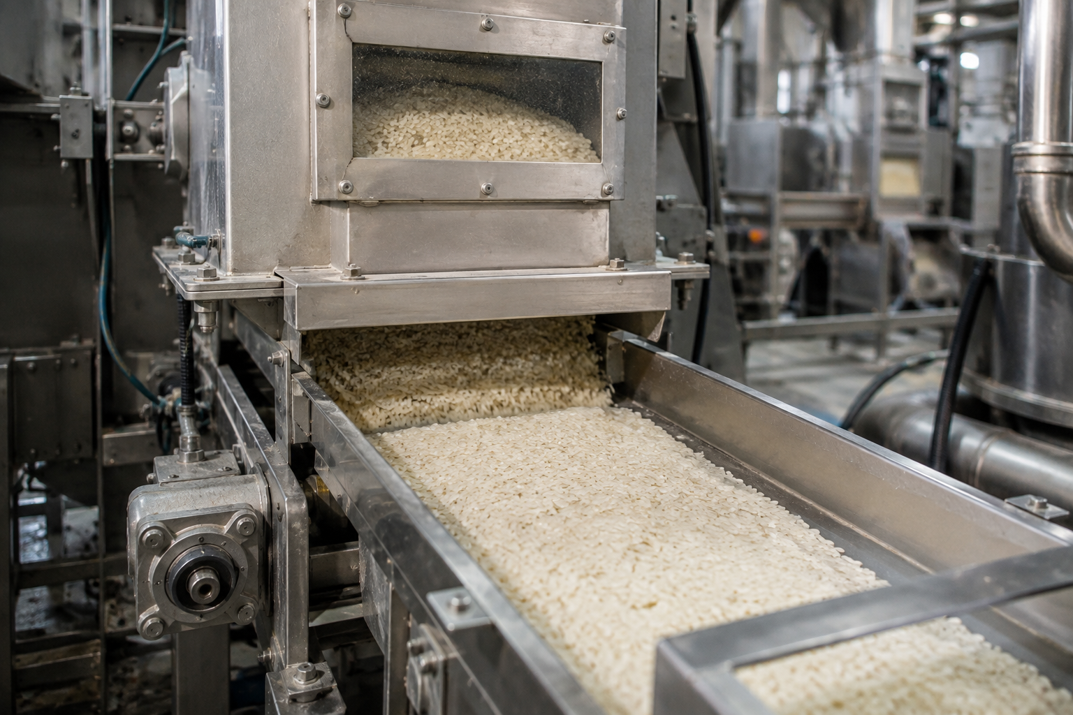Modern rice milling facility