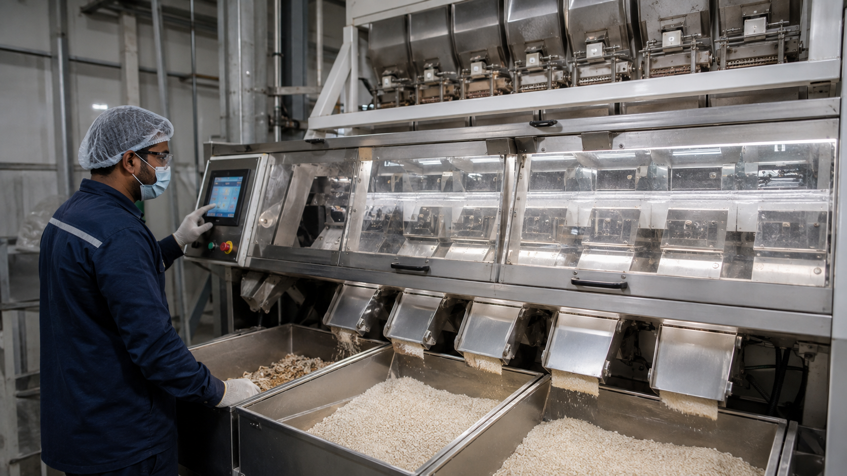 Rice color sorting process
