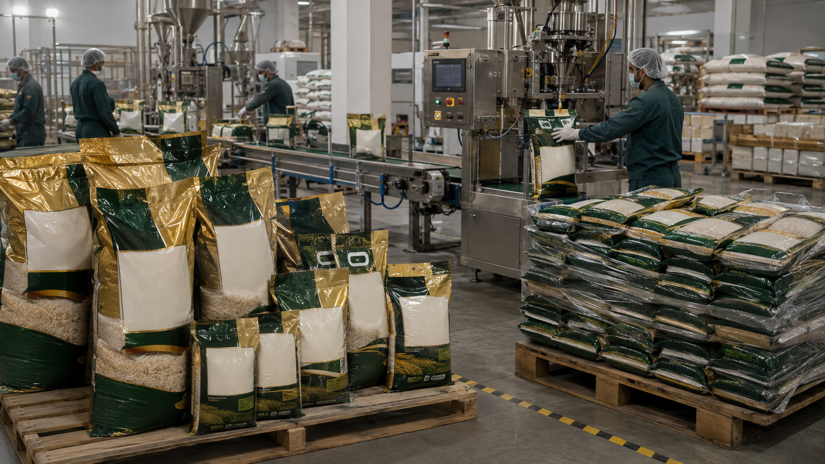 Rice packaging process